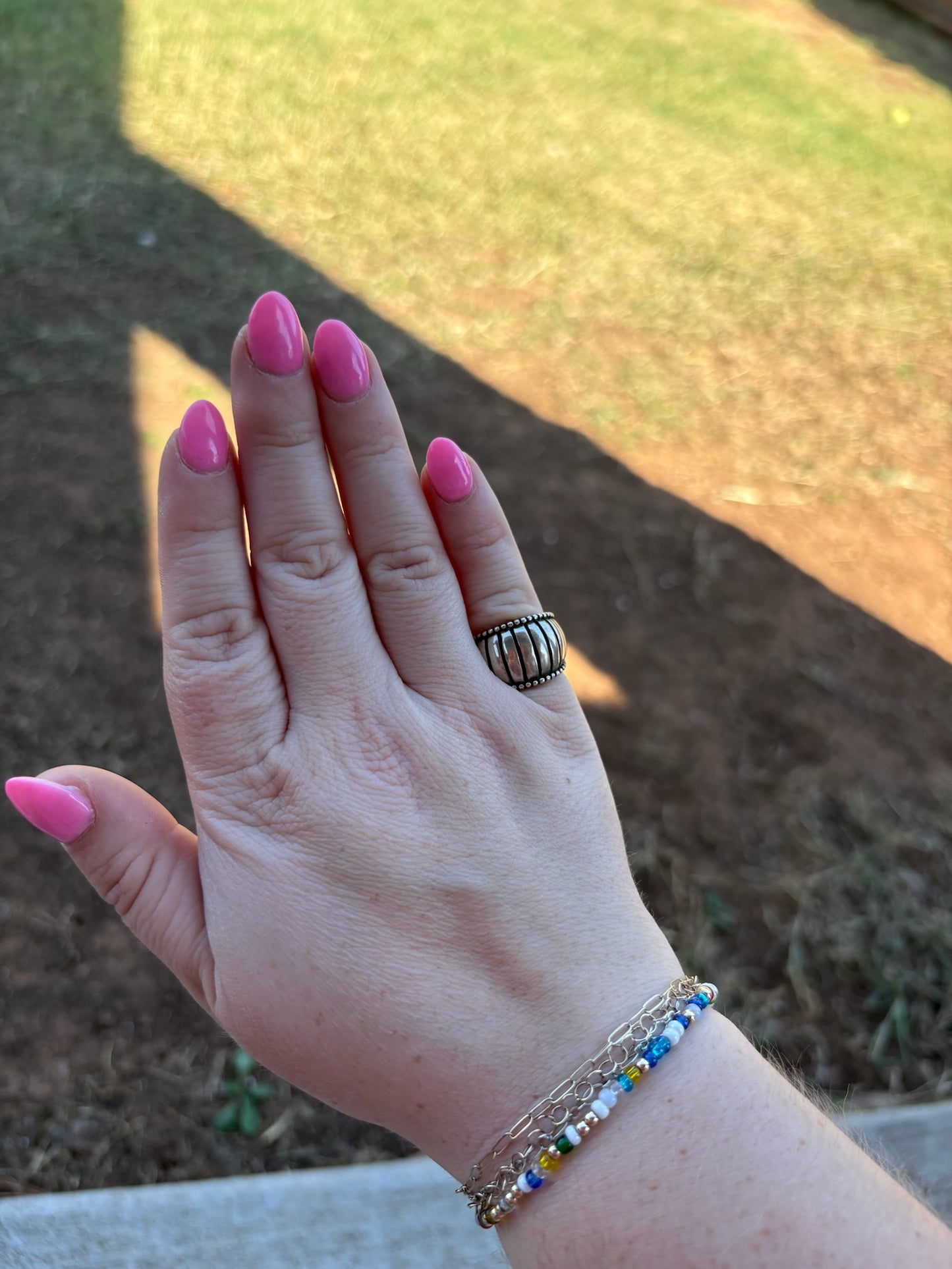 Sterling Armadillo Ring - SIZE 6