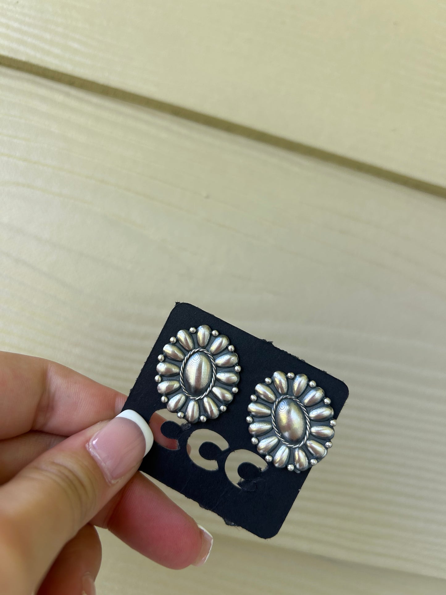 Sterling Cluster Earrings