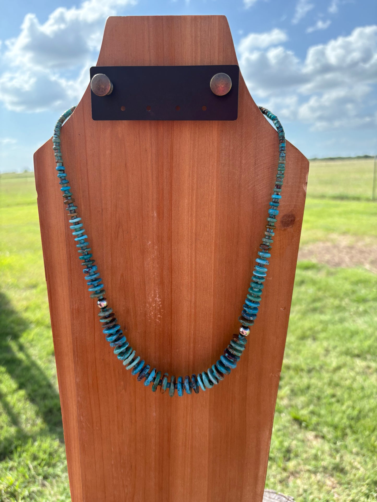 23” Tri-Color Disc Necklace