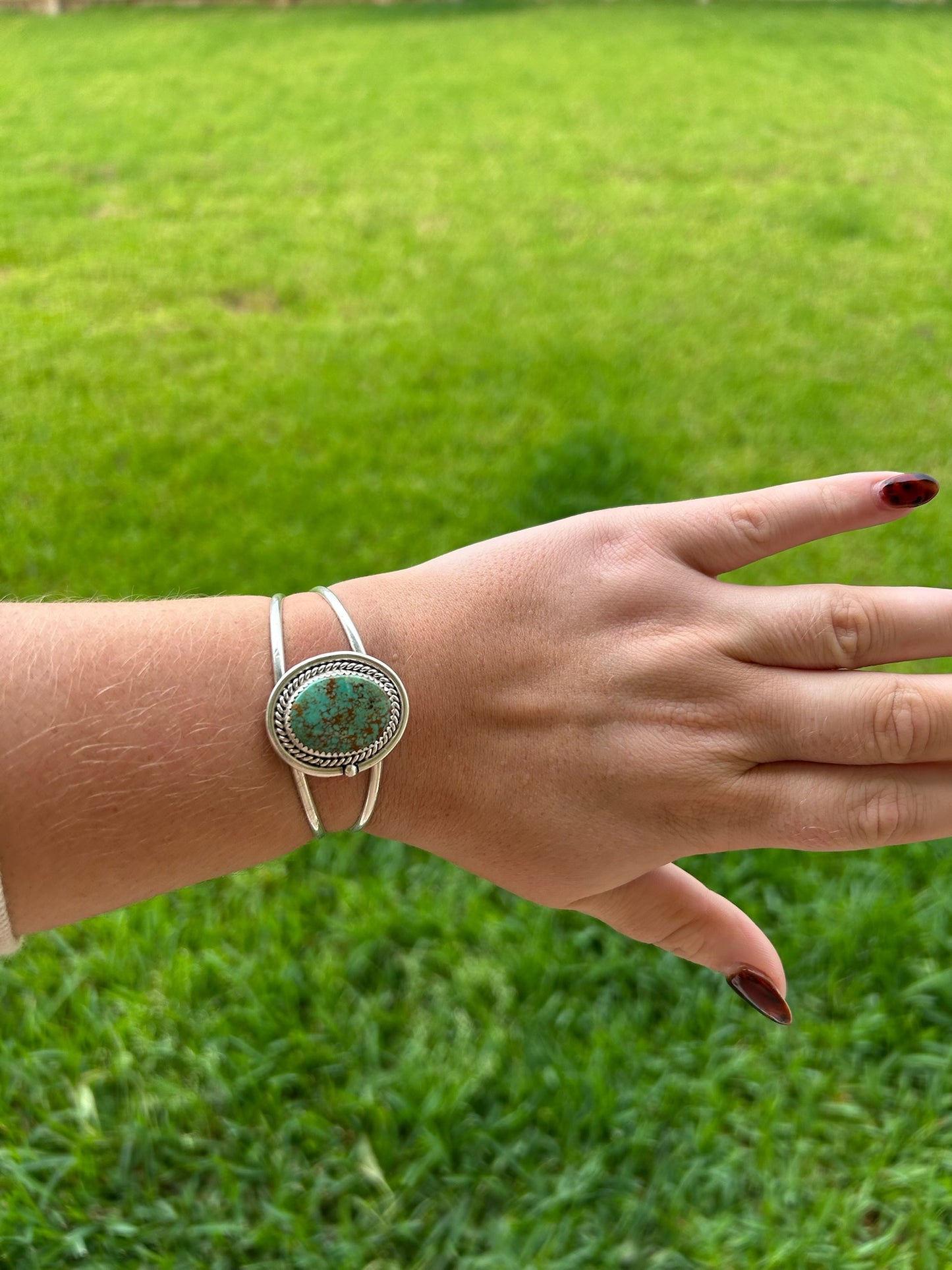 Royston Oval Cuff with Rope Border