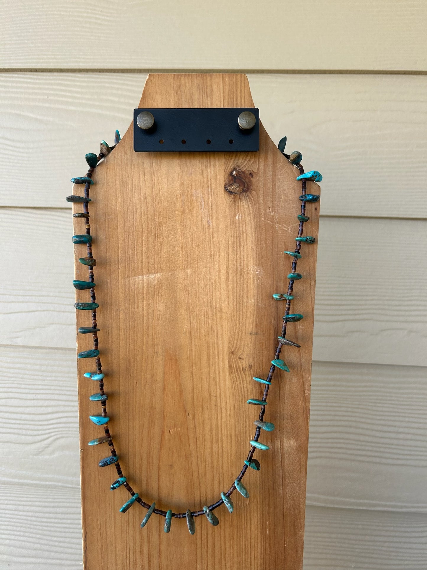 30" Turquoise Thin Heishi