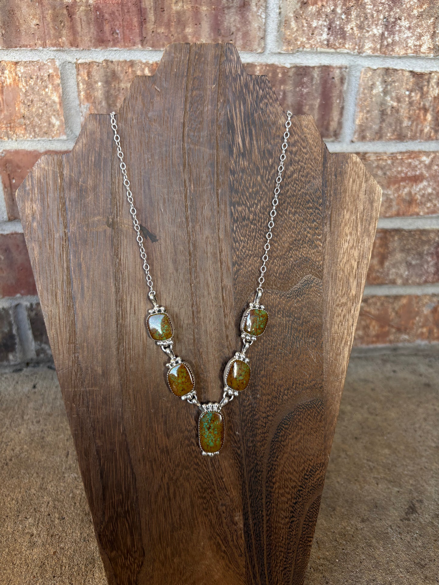 Royston 5-Stone Statement Necklace - 22"