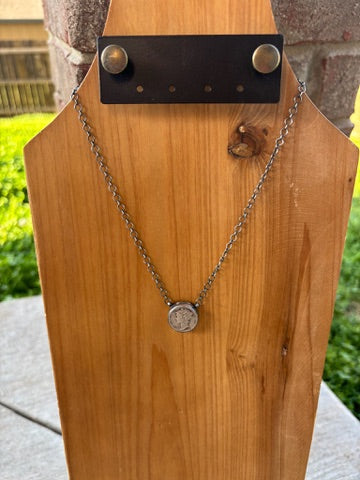 Sterling Silver Small Liberty Coin Necklace - MULTIPLE VARIATIONS