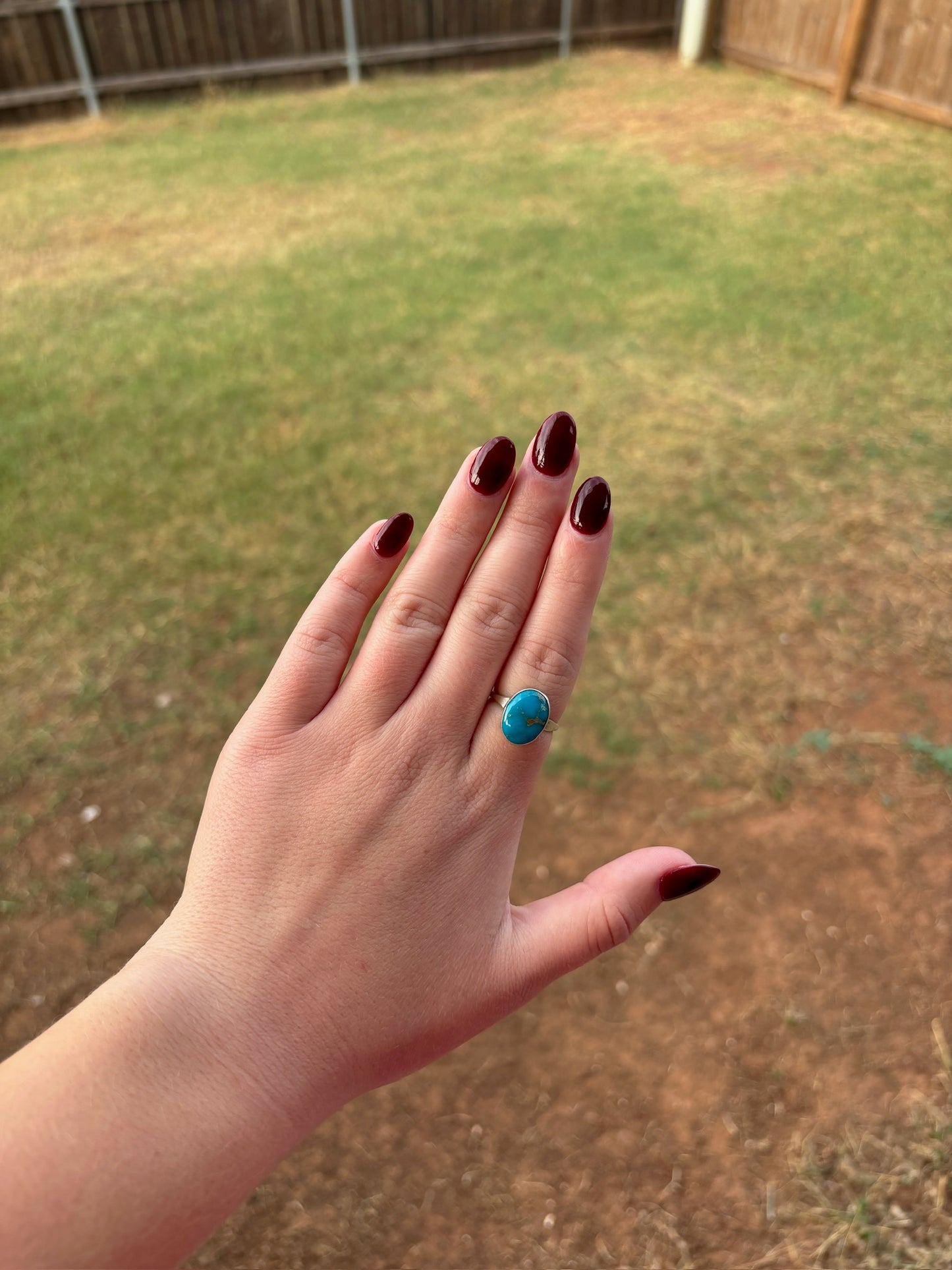 Turquoise Small Simple Single Stone Ring - MULTIPLE OPTIONS