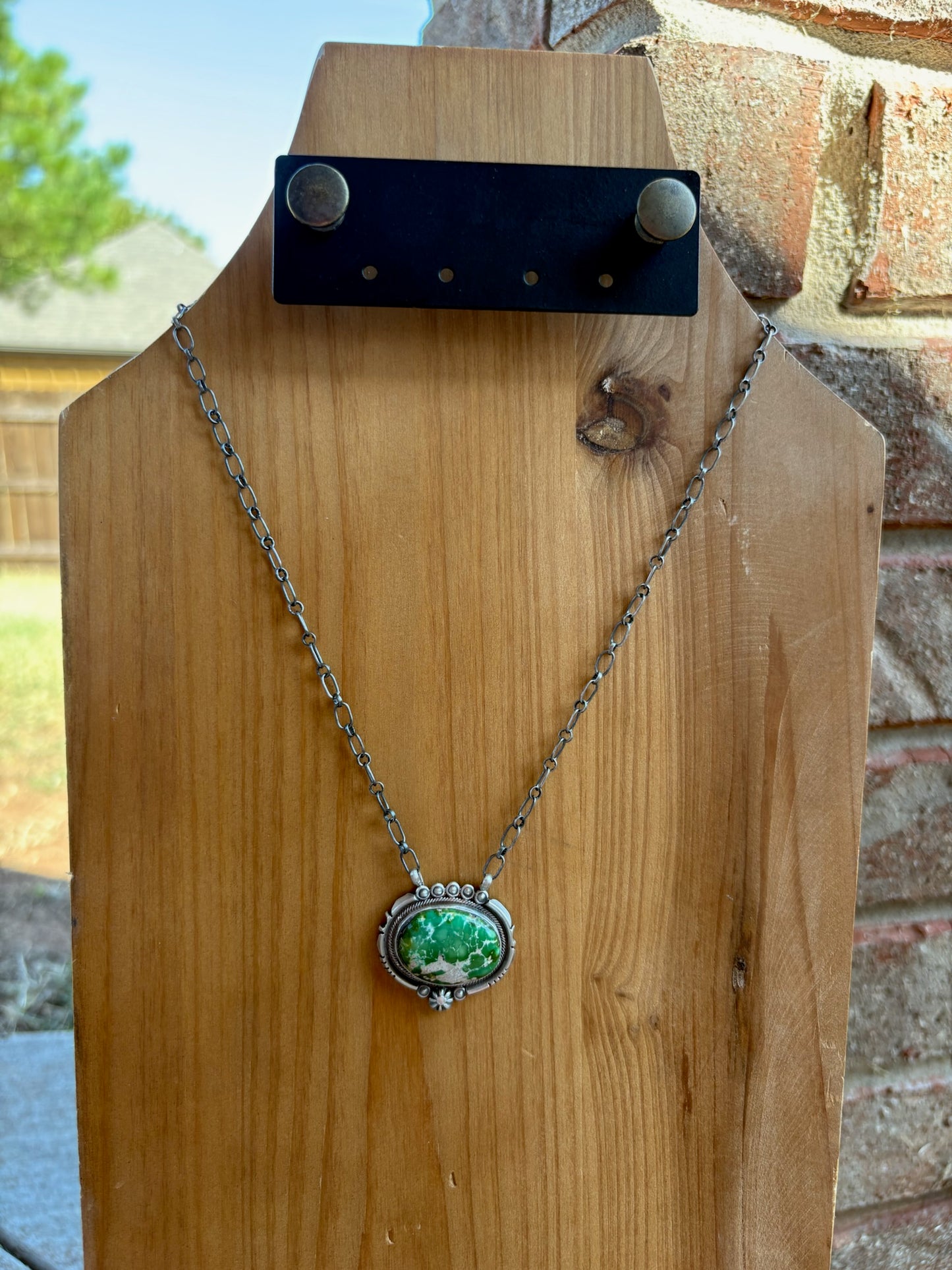 Sonoran Gold Turquoise Oval Necklace