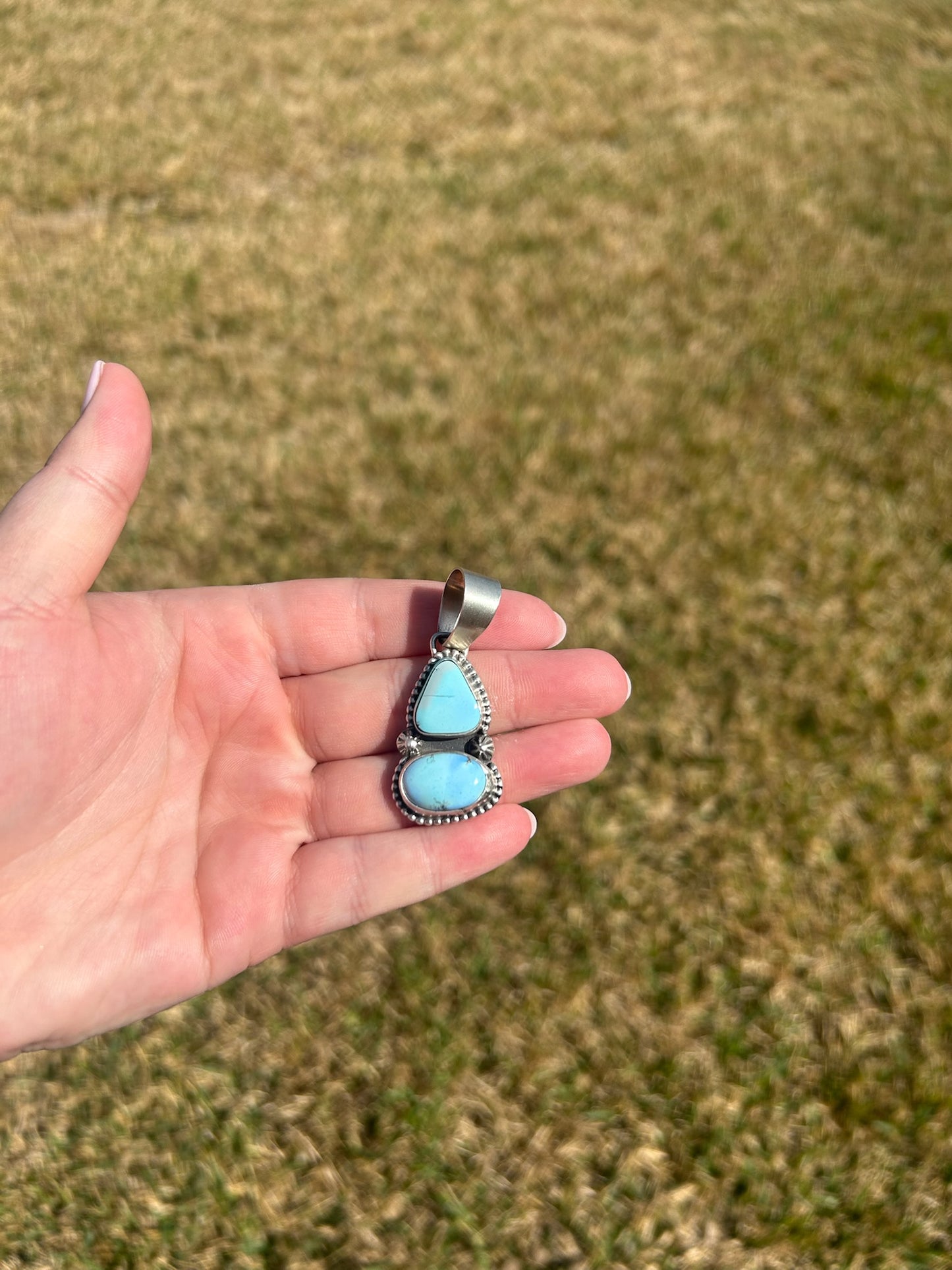 Golden Hills 2-Stone Pendant