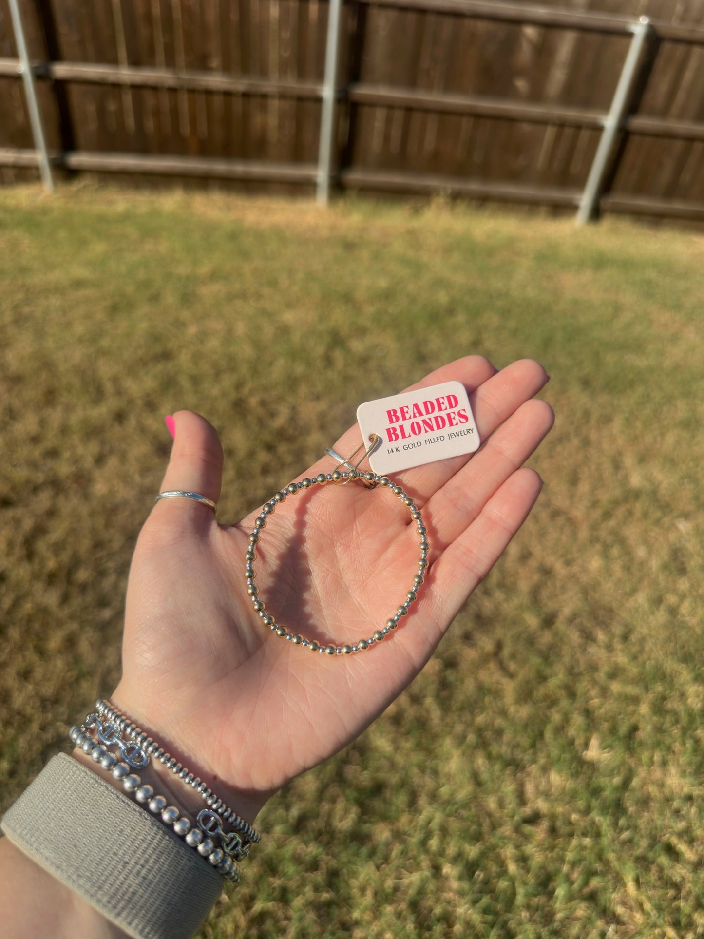 BB Mini Katy in Gold WITH SILVER