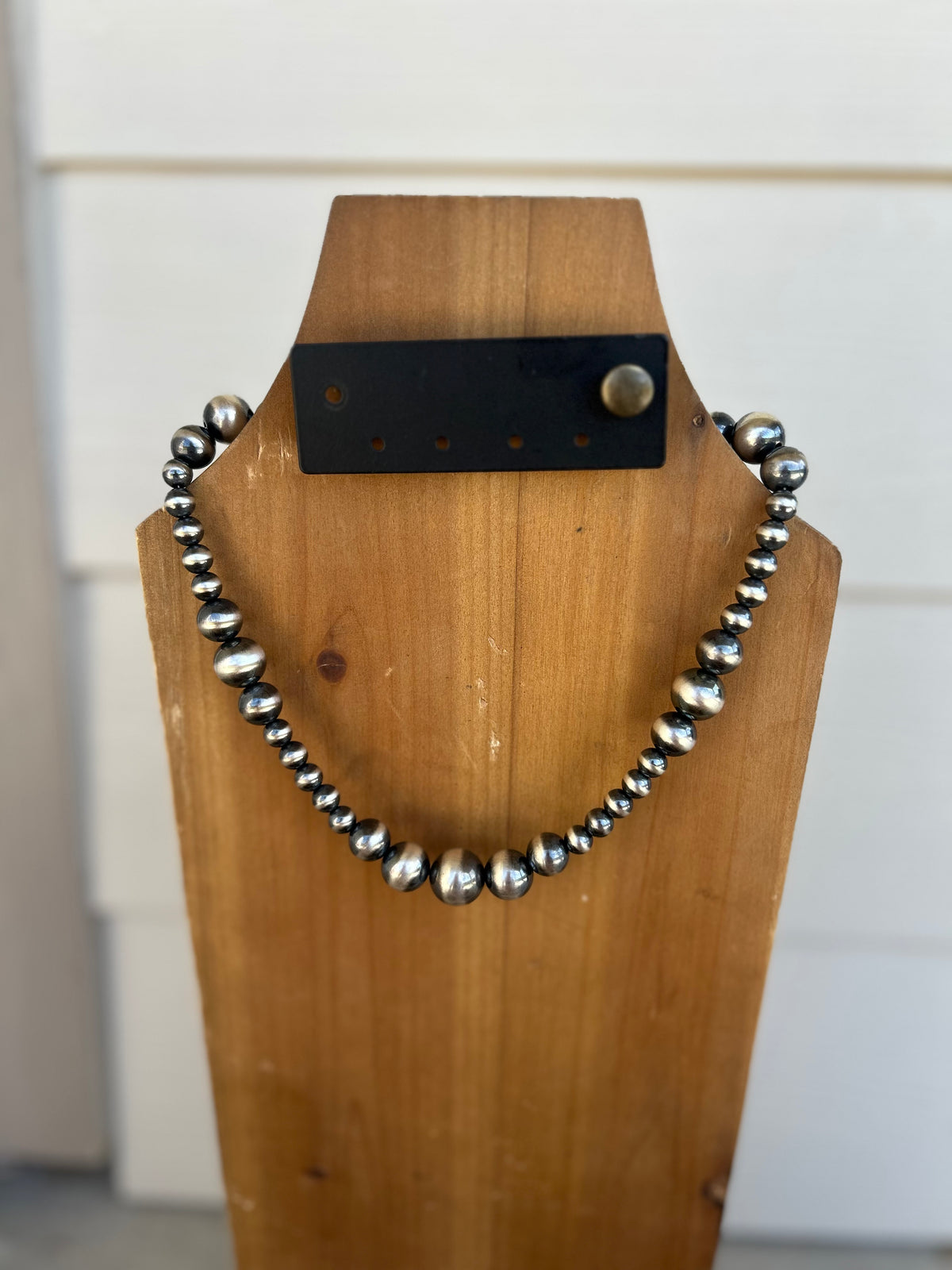 The Cassady Large Variated Sterling Pearls Necklace - 19"
