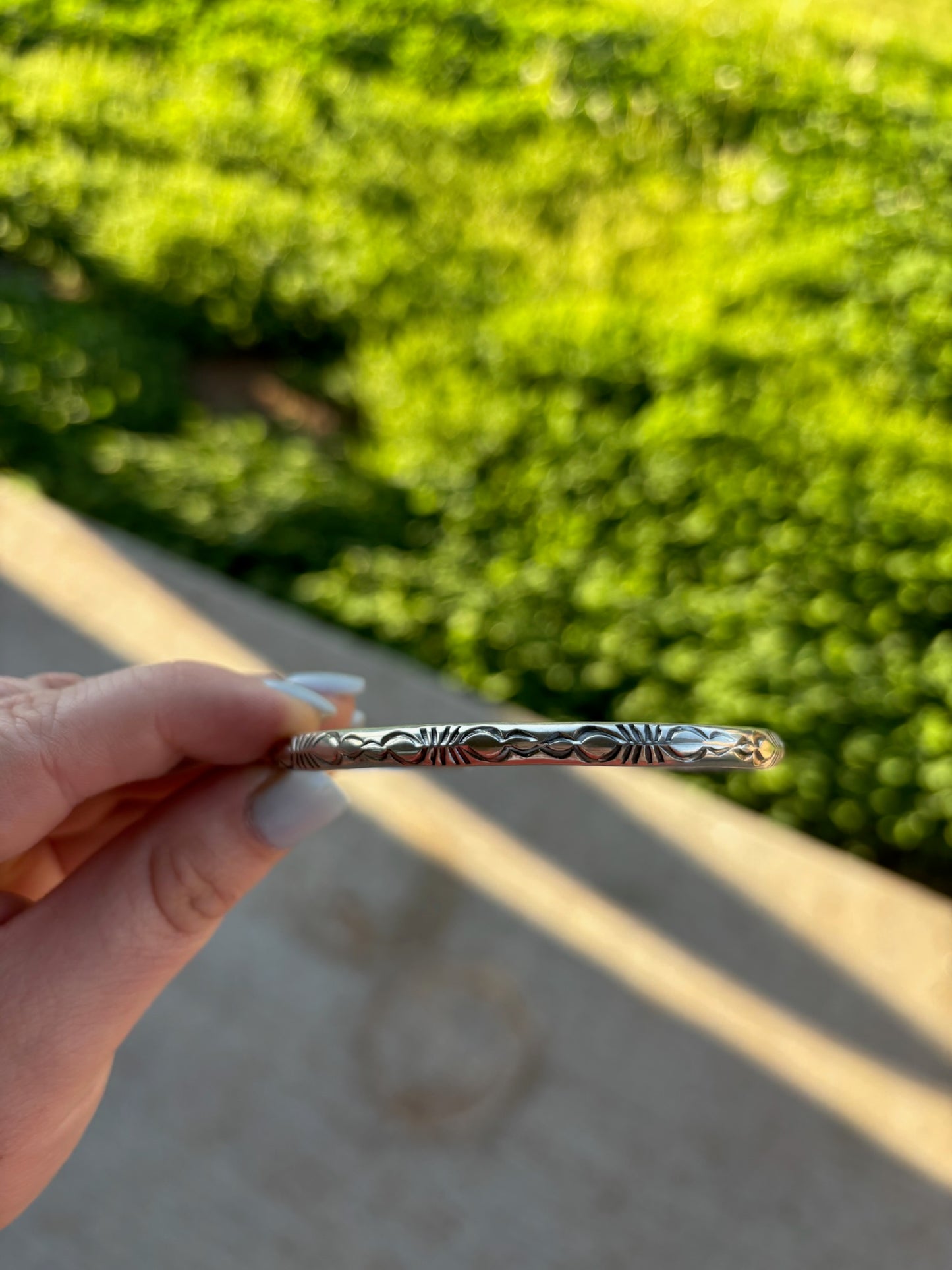 Men's Sterling Stamped Point Cuff
