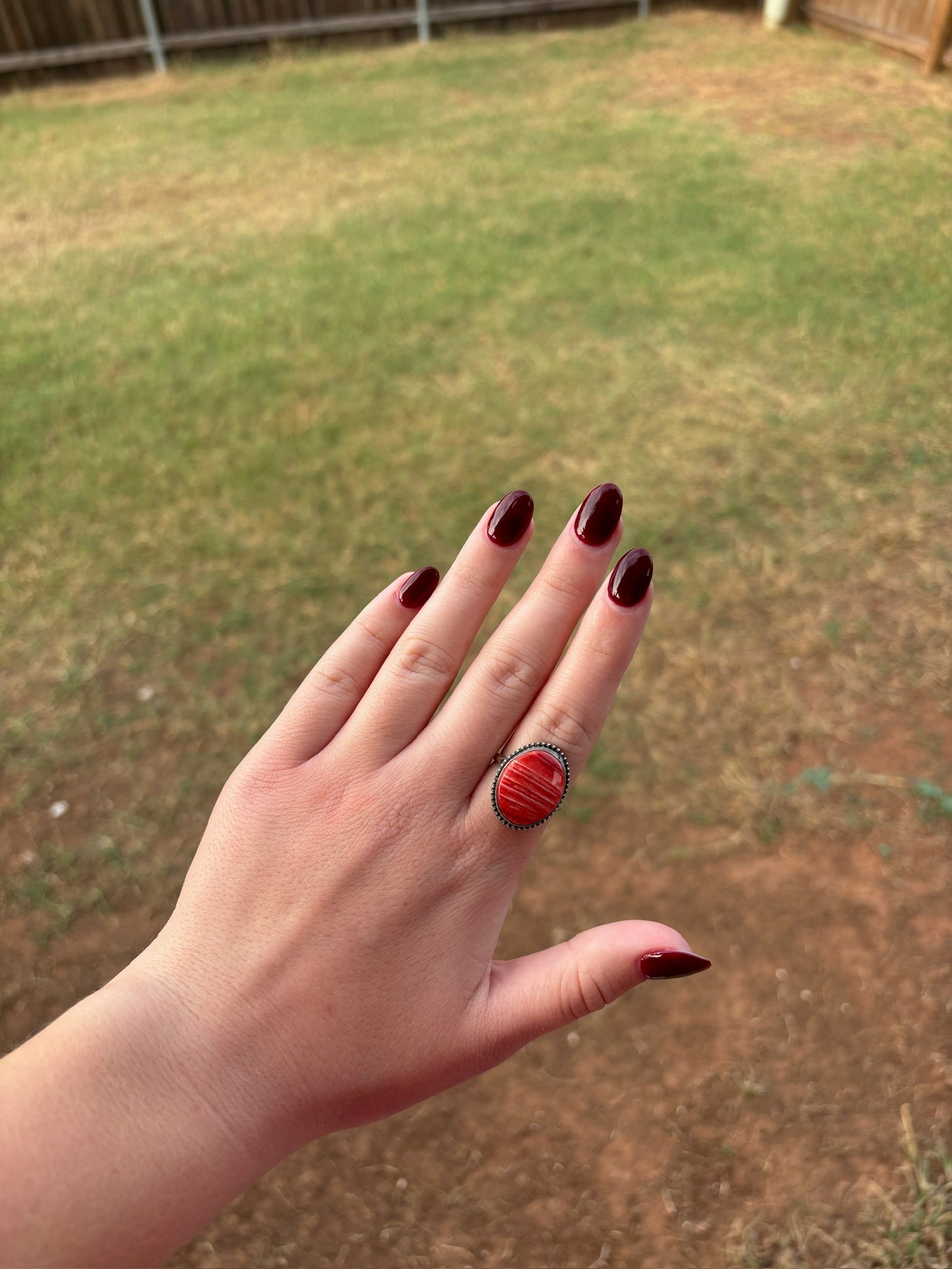 Natural Spiny Single Stone Medium Ring - MULTIPLE OPTIONS