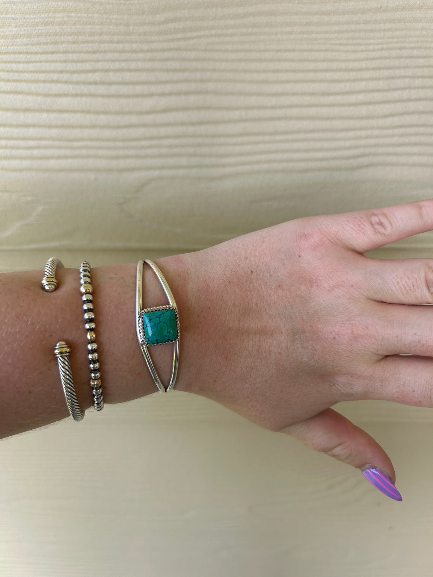 Turquoise Square Cuff