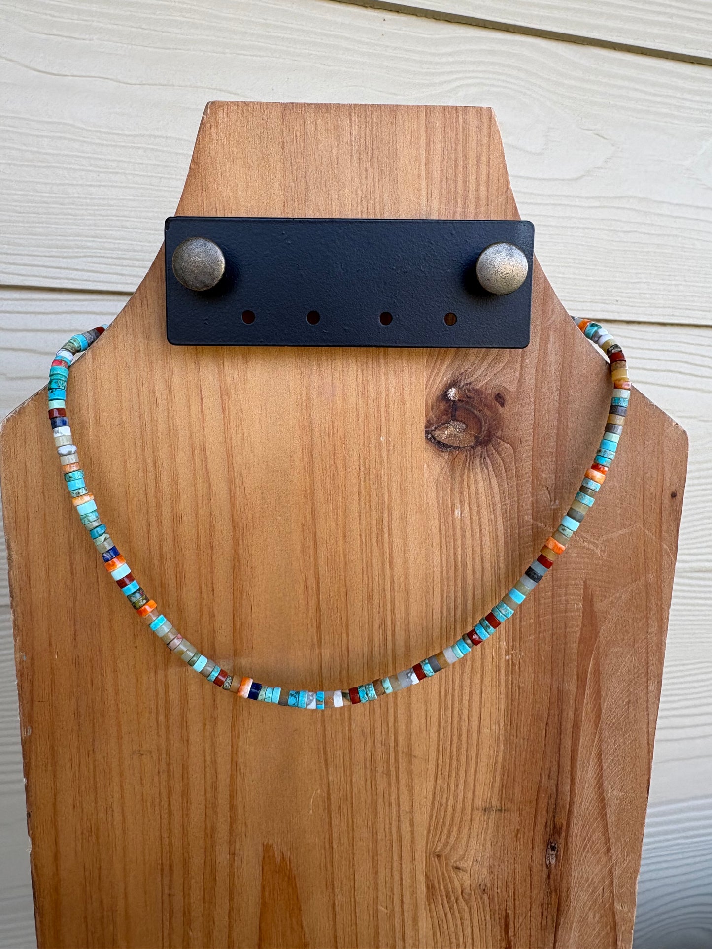 Multi-stone Stacker Necklace - 17"