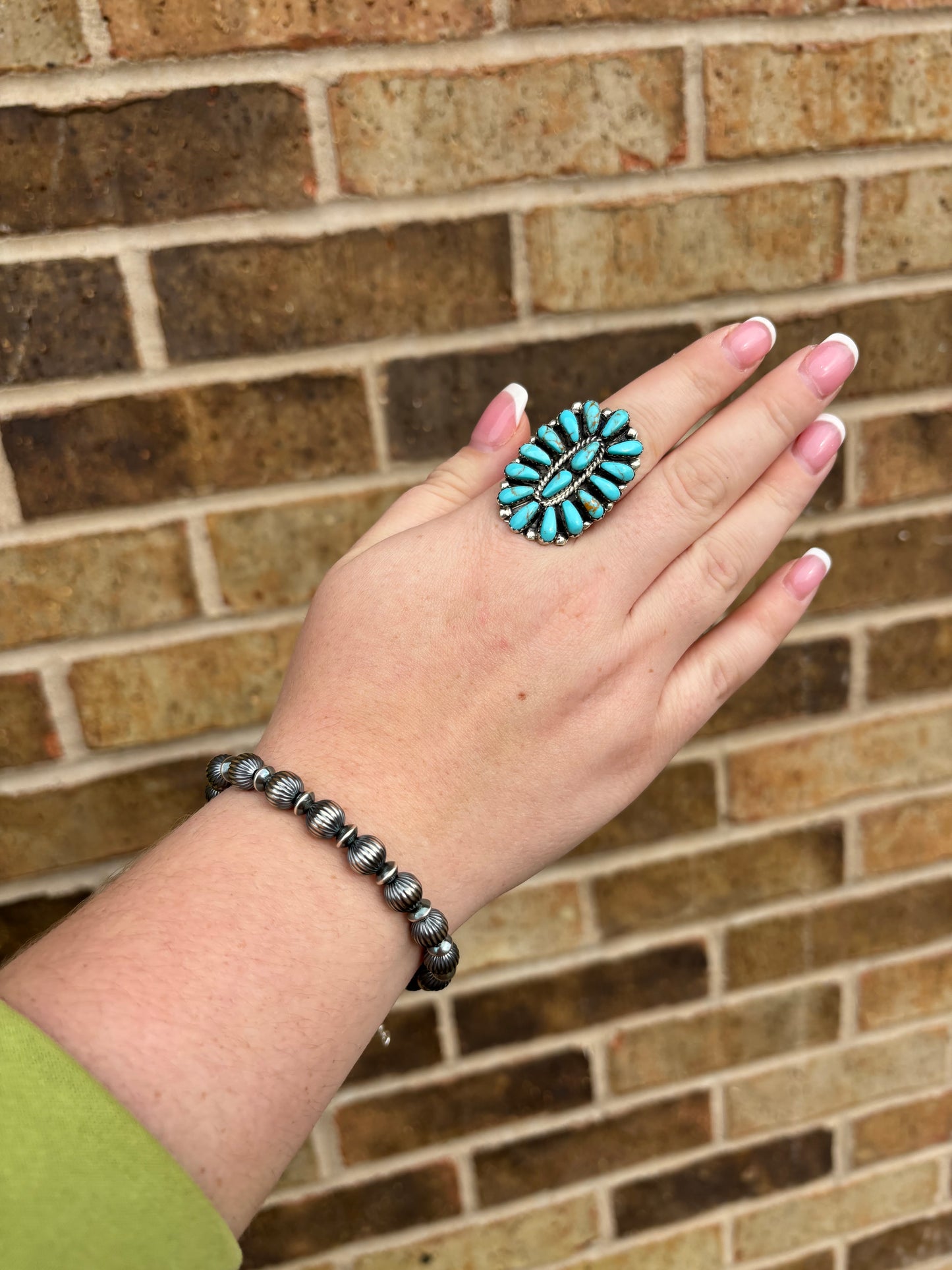 The Cam Turquoise Cluster Ring - MULTIPLE SIZES