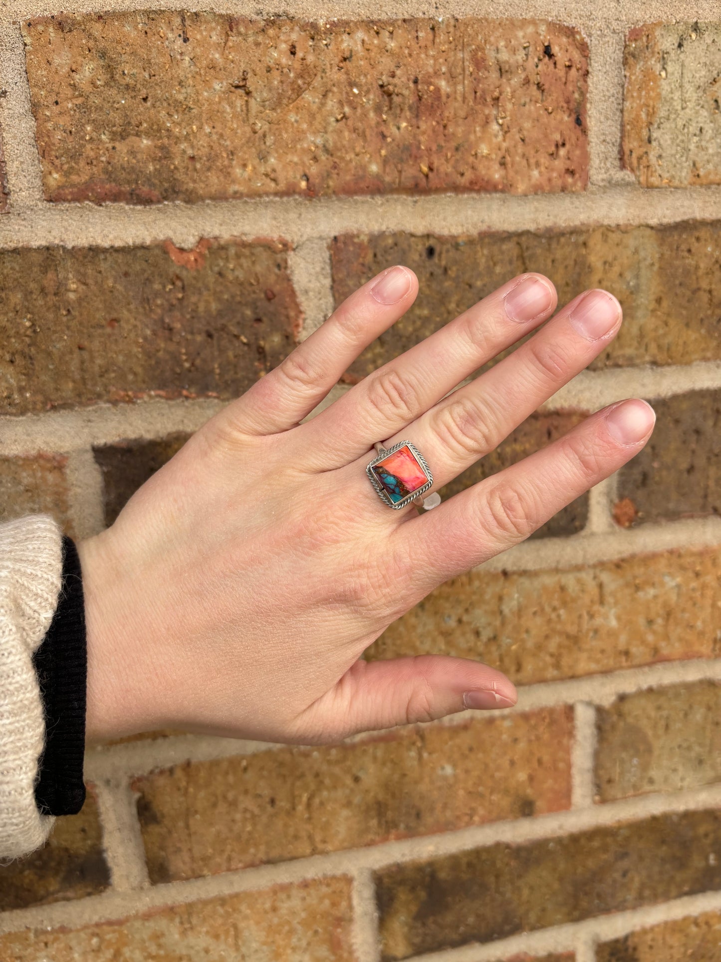 Dahlia Square Ring - MULTIPLE SIZES