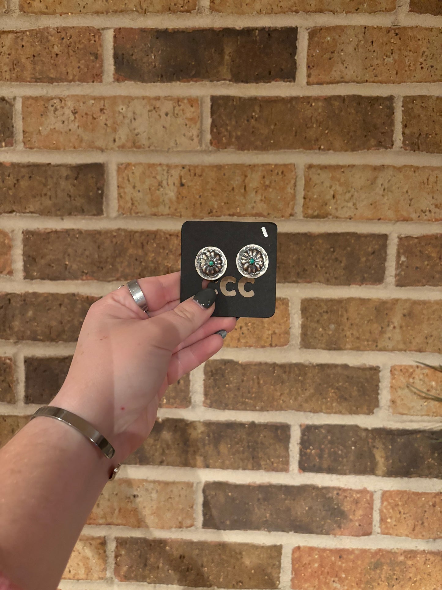 Turquoise Small Medium Concho Studs