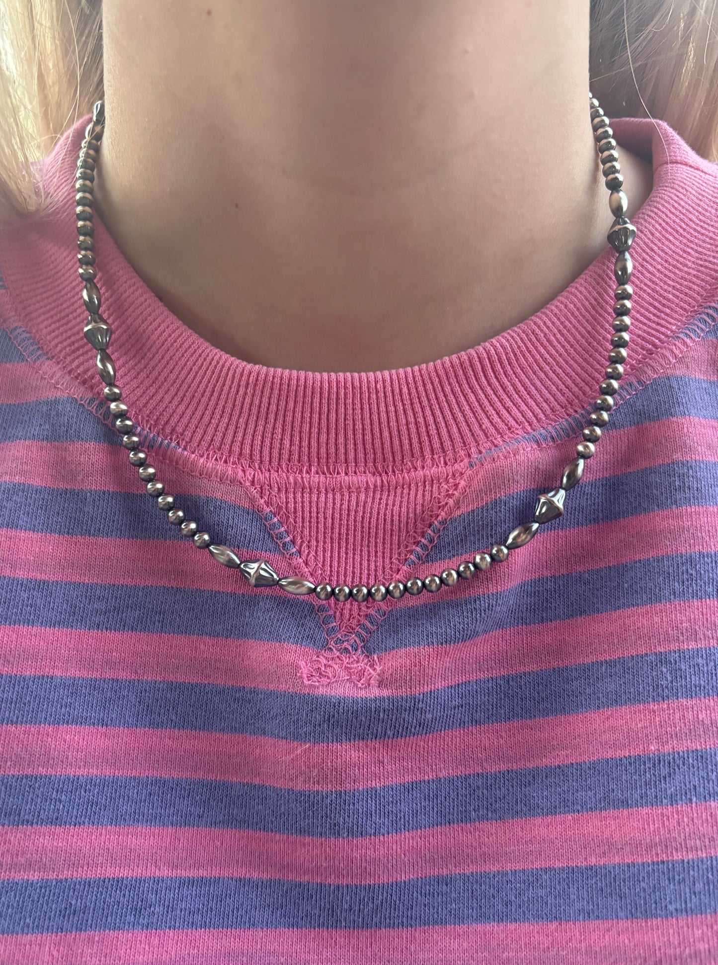 21" 5mm Elongated Torpedo and 4mm Necklace