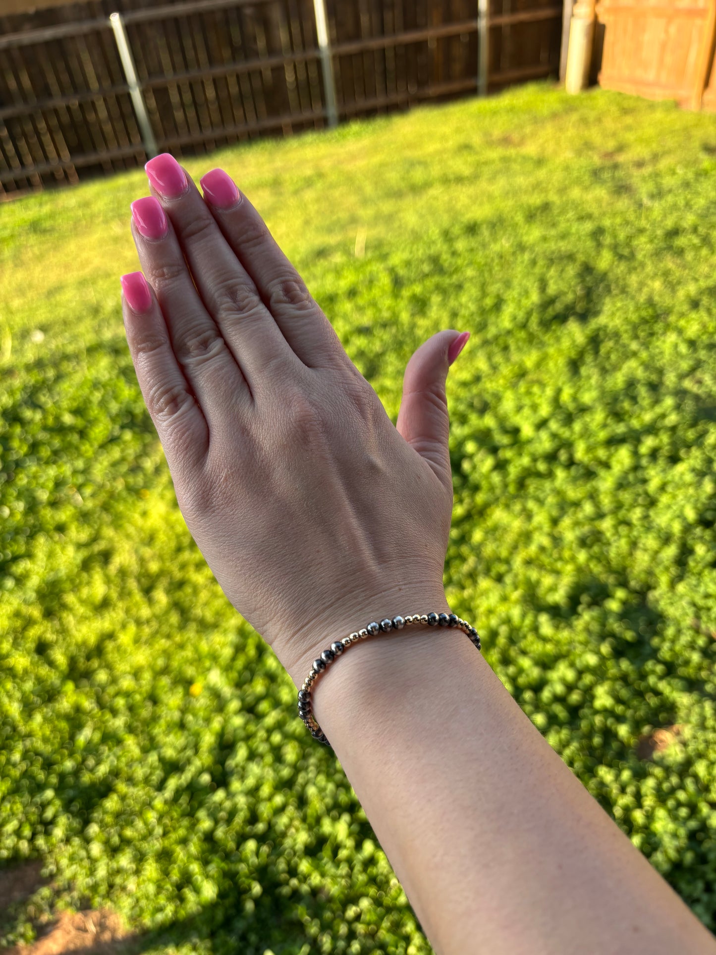 The Tres Mixed Metal Bracelet - 7" with 1.5" Extender