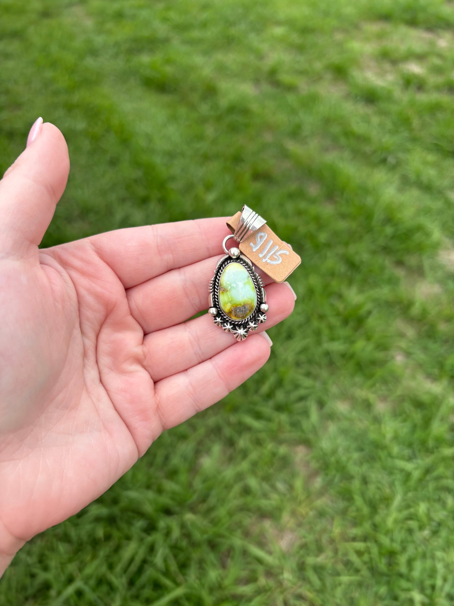 Palomino Teardrop Detail Pendant