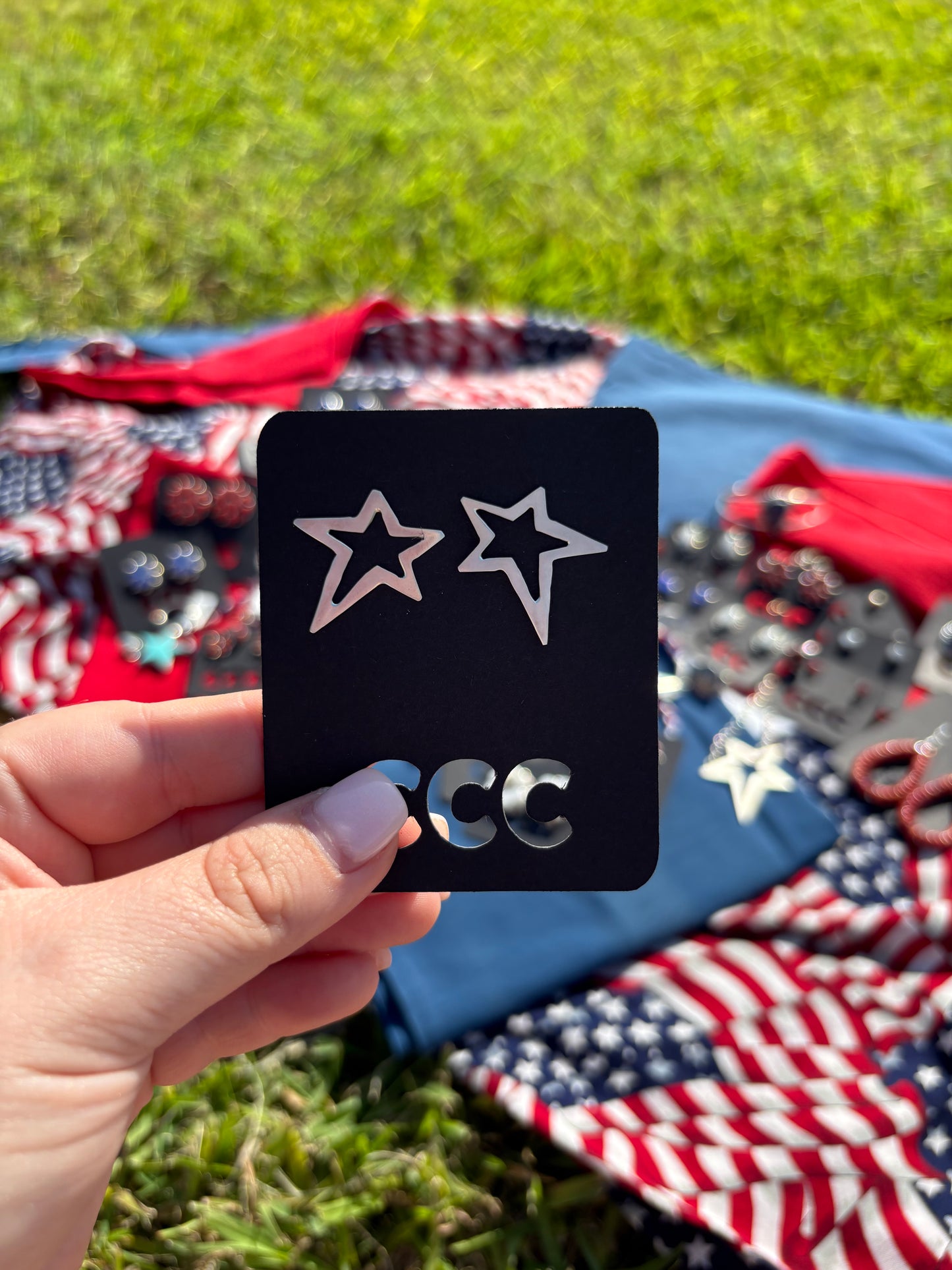 Sterling Open Star Earrings - MULTIPLE OPTIONS