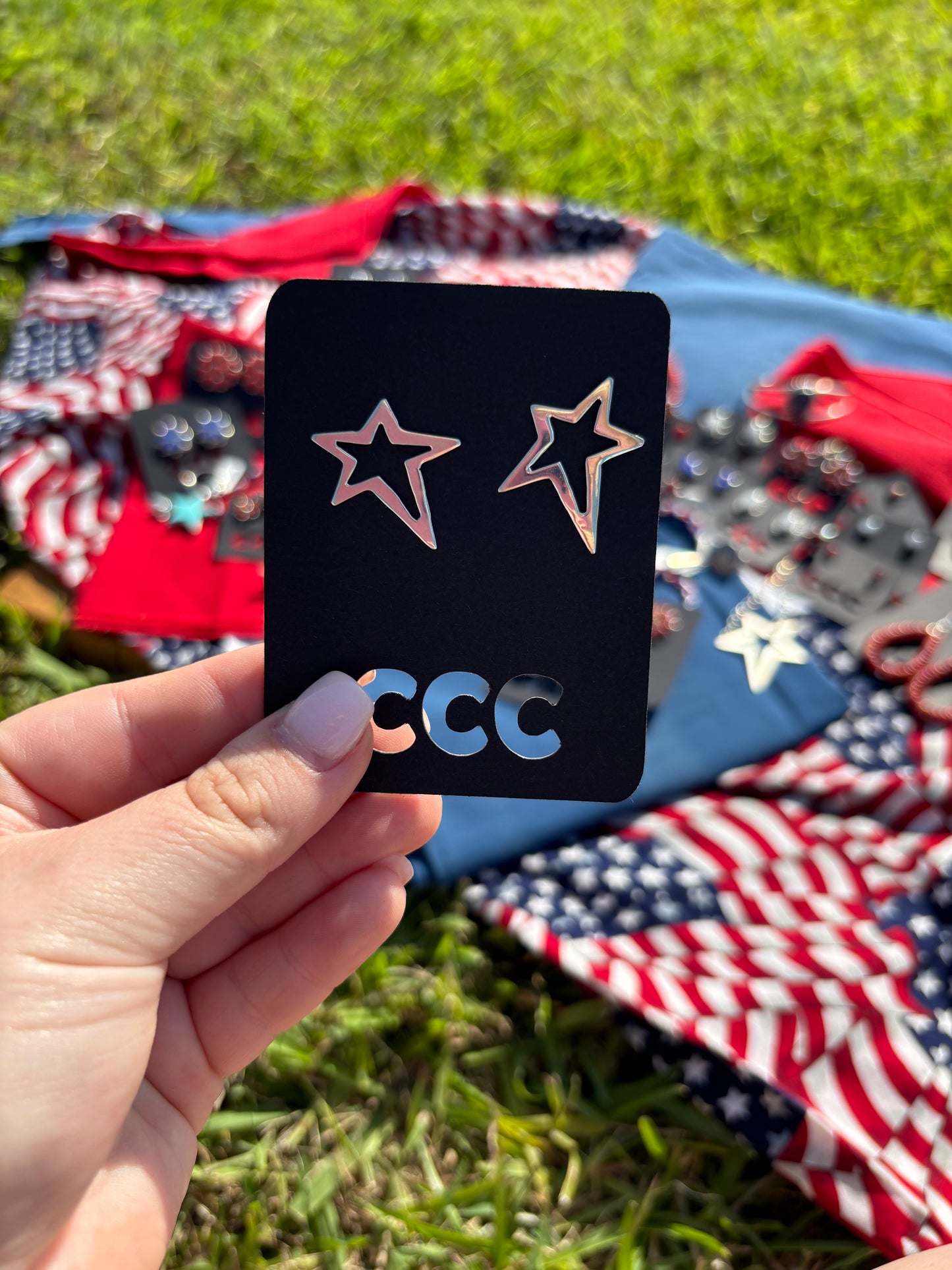 Sterling Open Star Earrings - MULTIPLE OPTIONS
