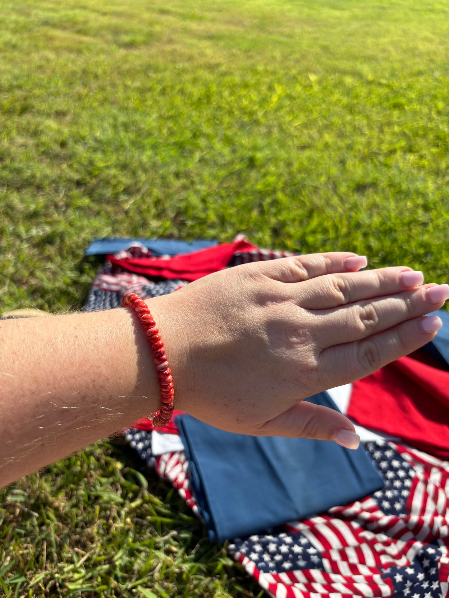 Natural Spiny Beaded Rondelle Bracelets