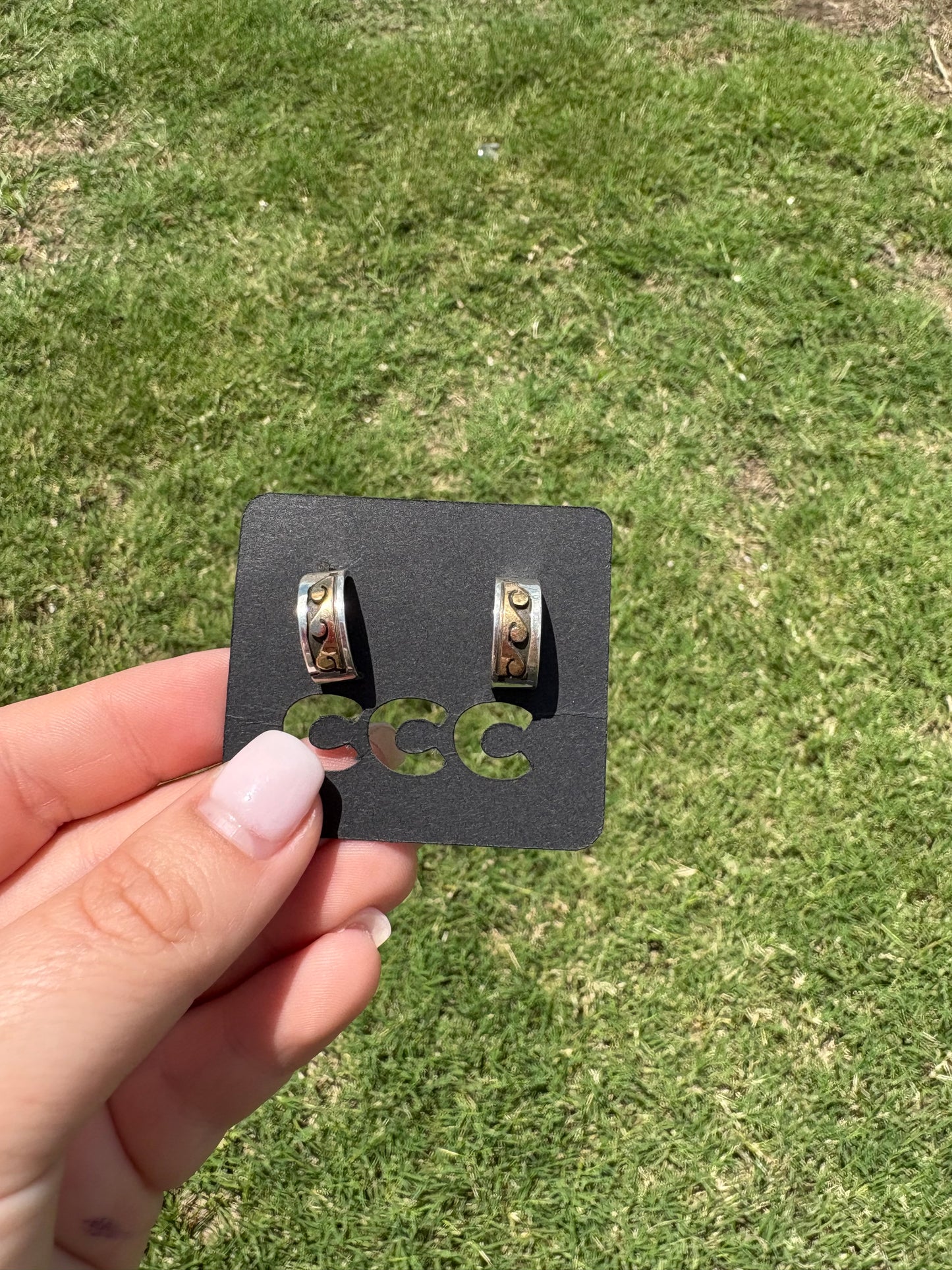 The Brad Mixed Metal Hoops