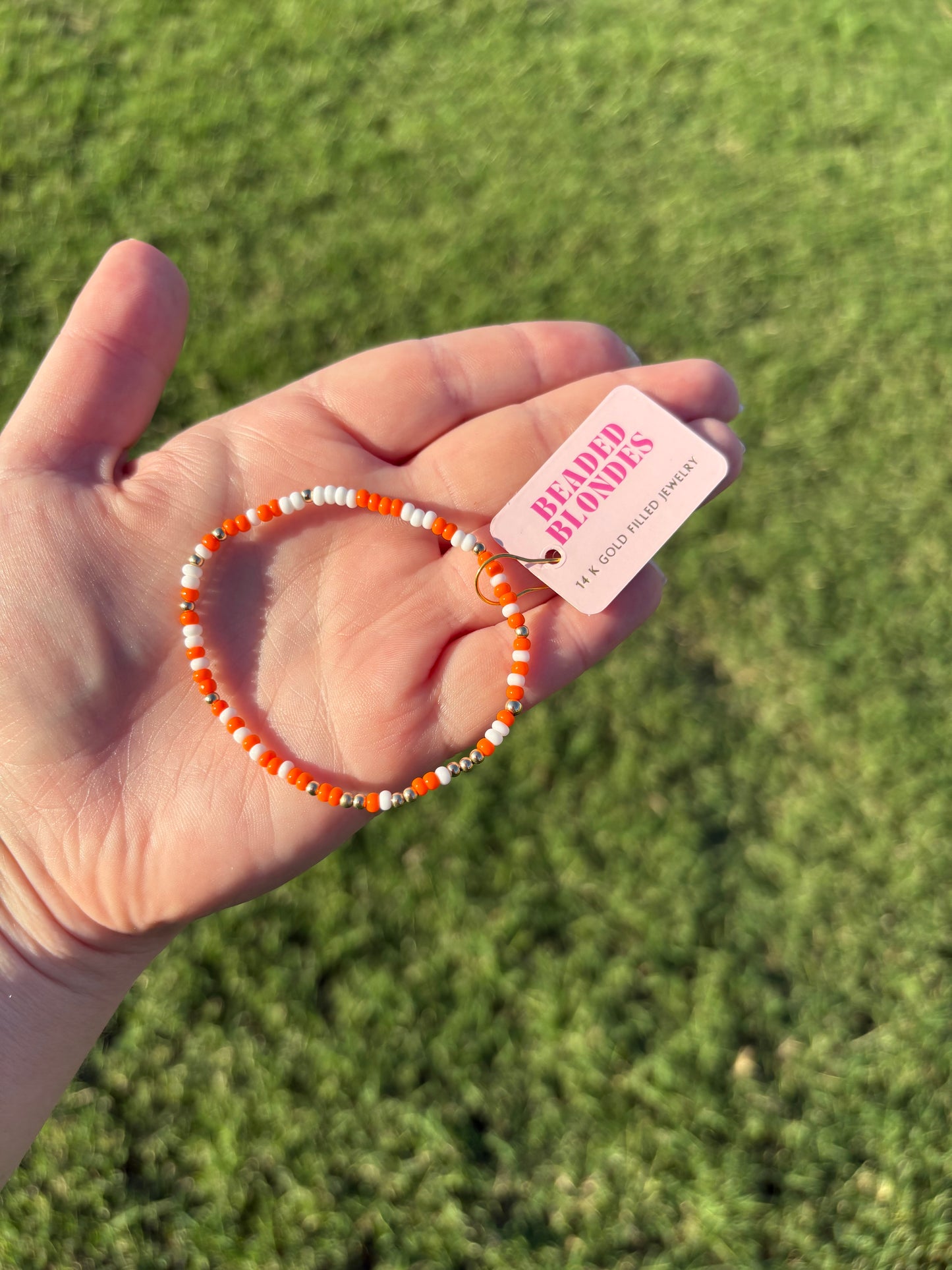 BB Bright Orange and White Gameday Sprinkle