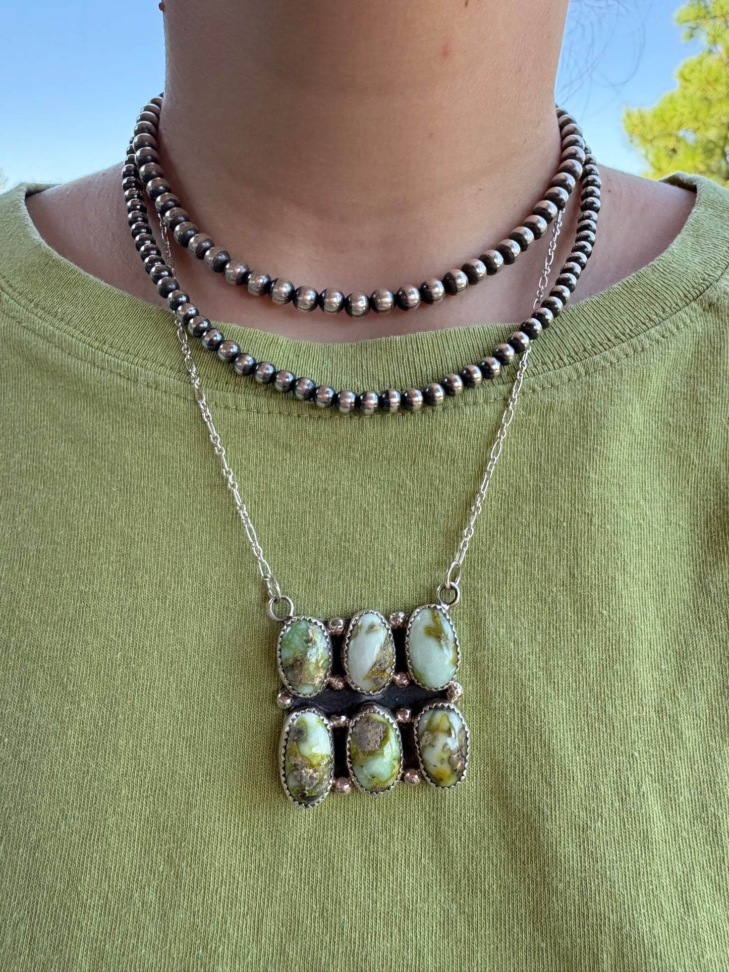 Palomino 6-Stone Bar Necklace