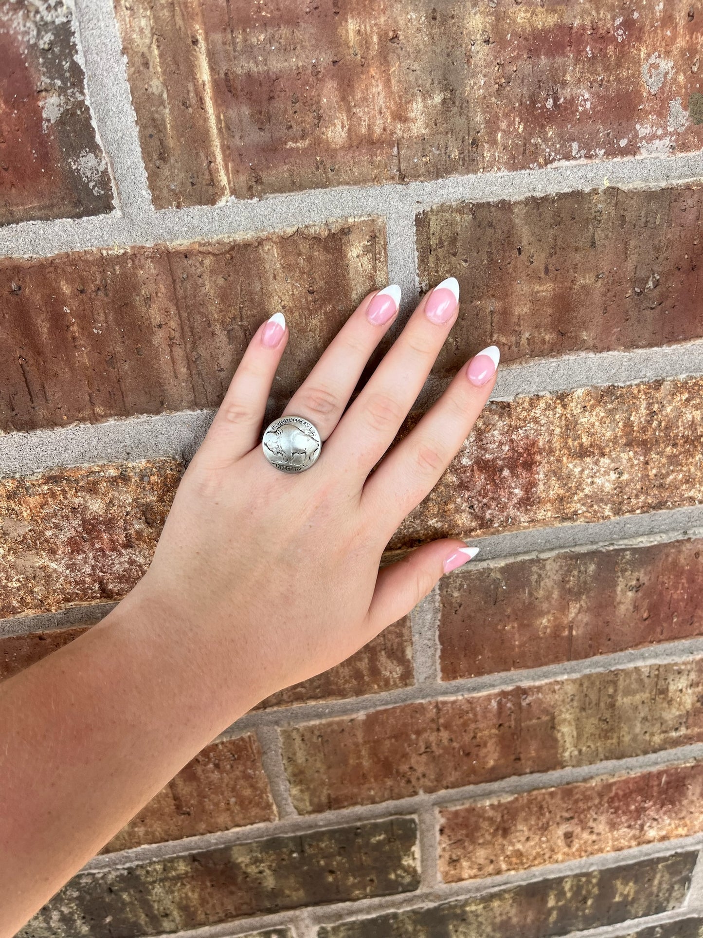 Sterling Buffalo Coin Ring - Multiple Sizes