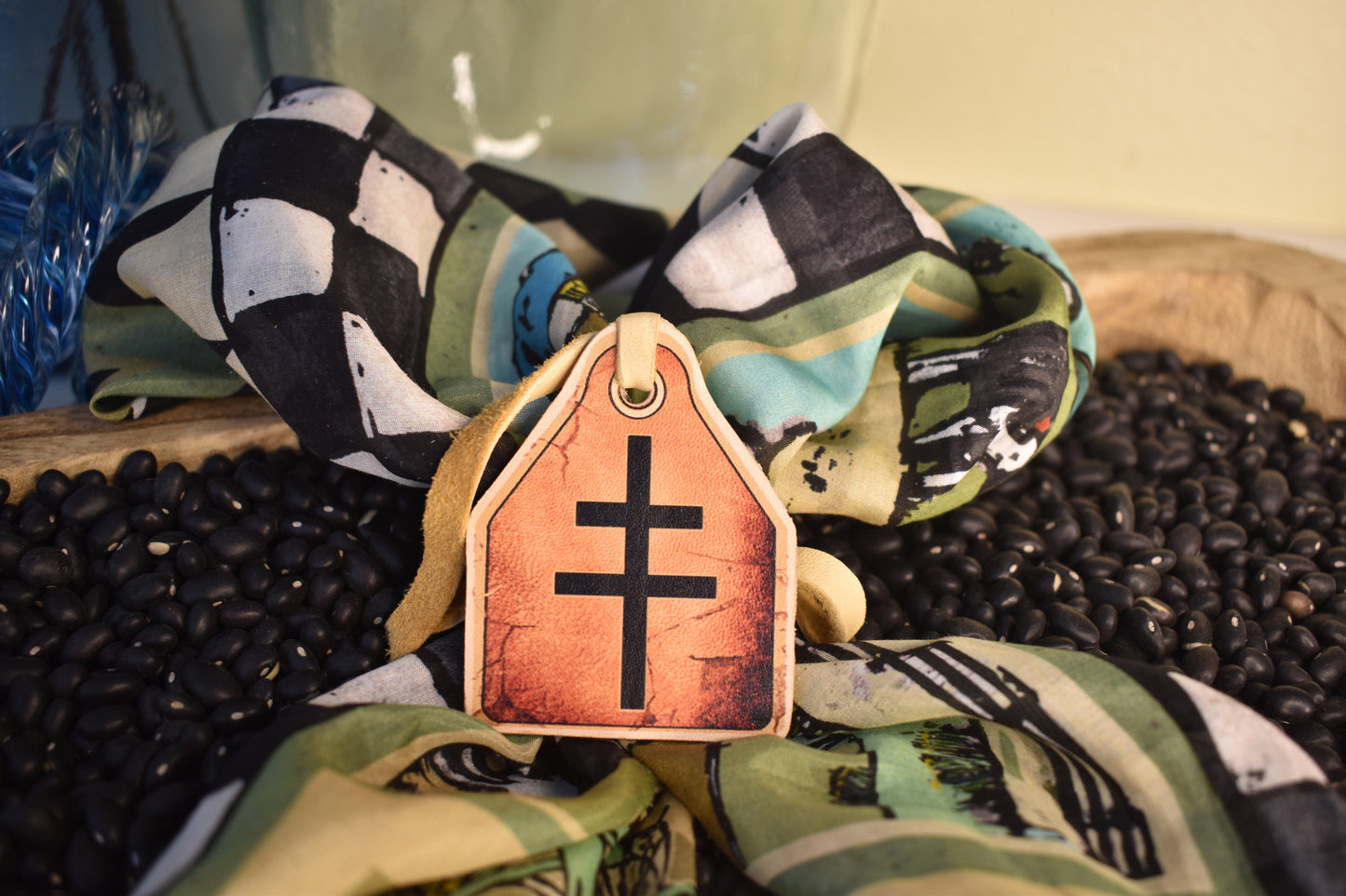 Double Cross Brand Scarf Slide
