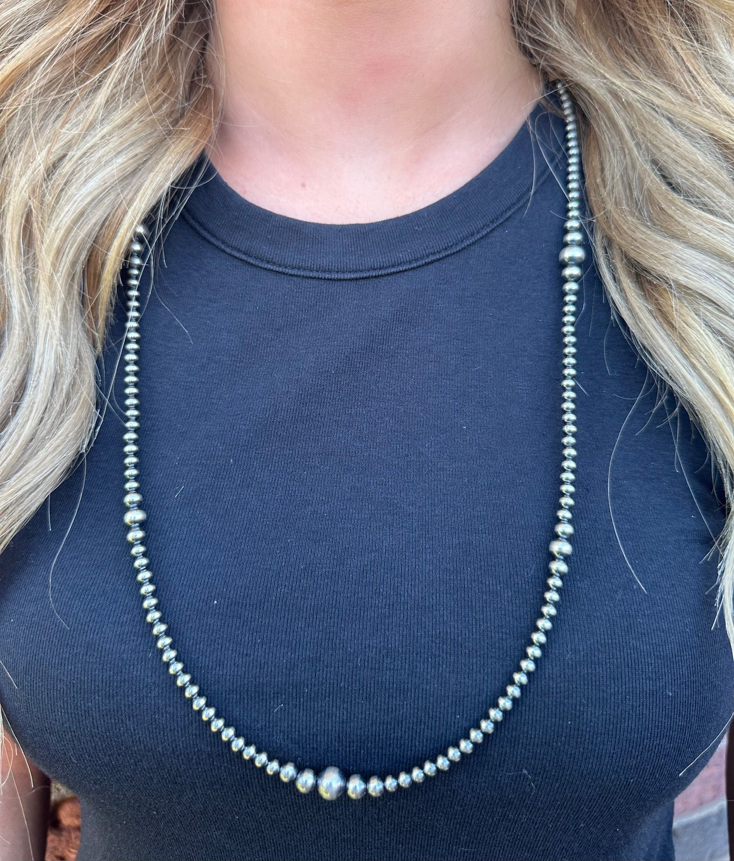 28" 4-8mm Variated Pearl Necklace