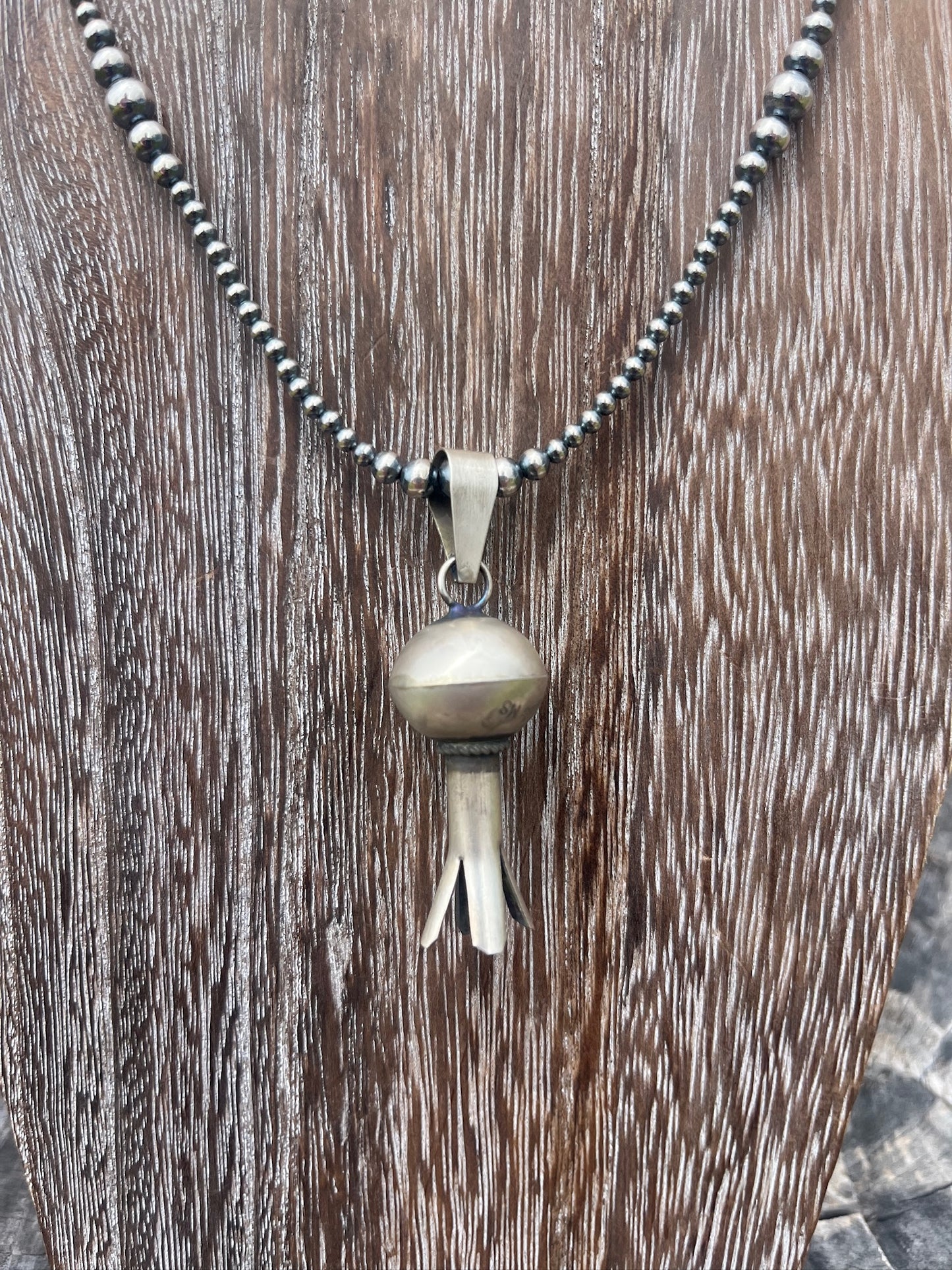 Sterling Large Blossom Pendant