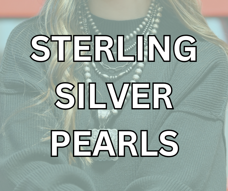 Sterling Silver Navajo-Style Pearls