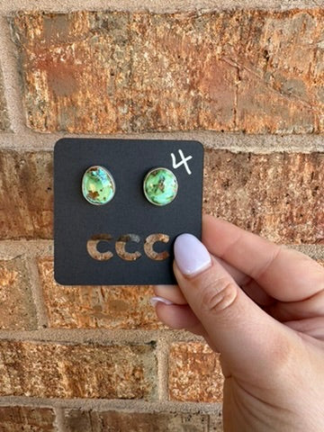 Sierra Bella Simple Bezel Round Studs - MULTIPLE VARIATIONS