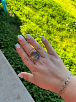 Eagle Half Dollar Coin Ring - MULTIPLE SIZES