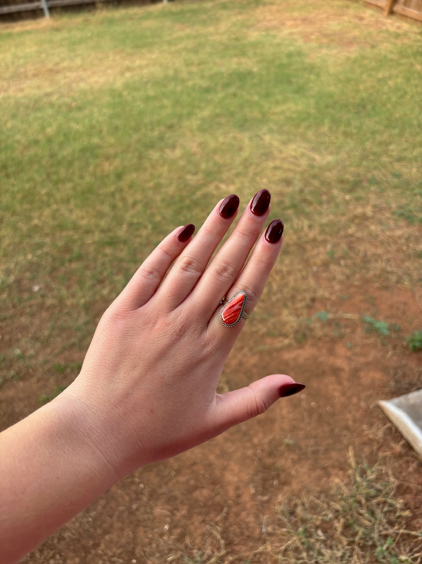 Natural Spiny Single Stone Medium Ring - MULTIPLE OPTIONS