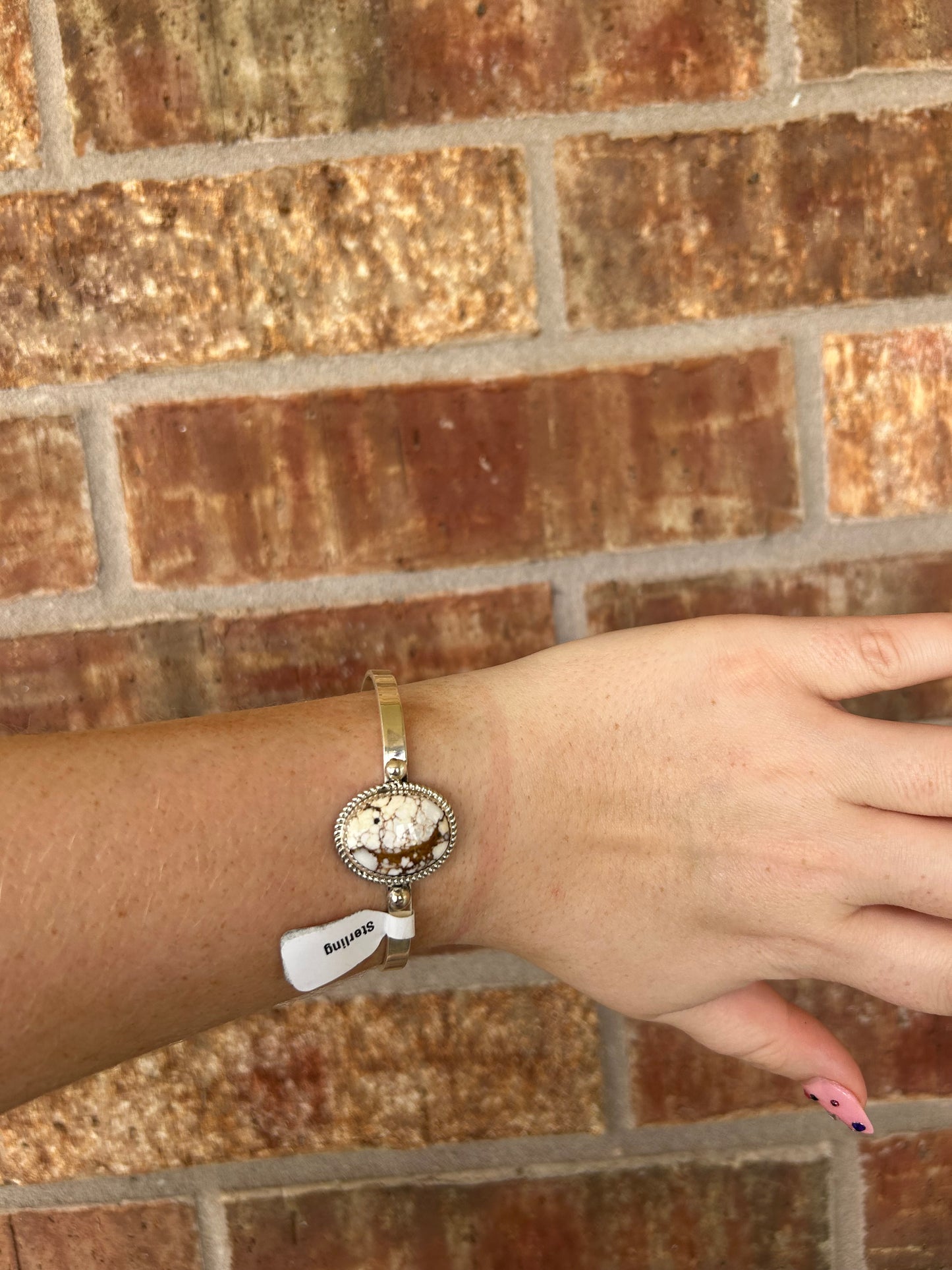 Wild Horse Oval Cuff with Rope