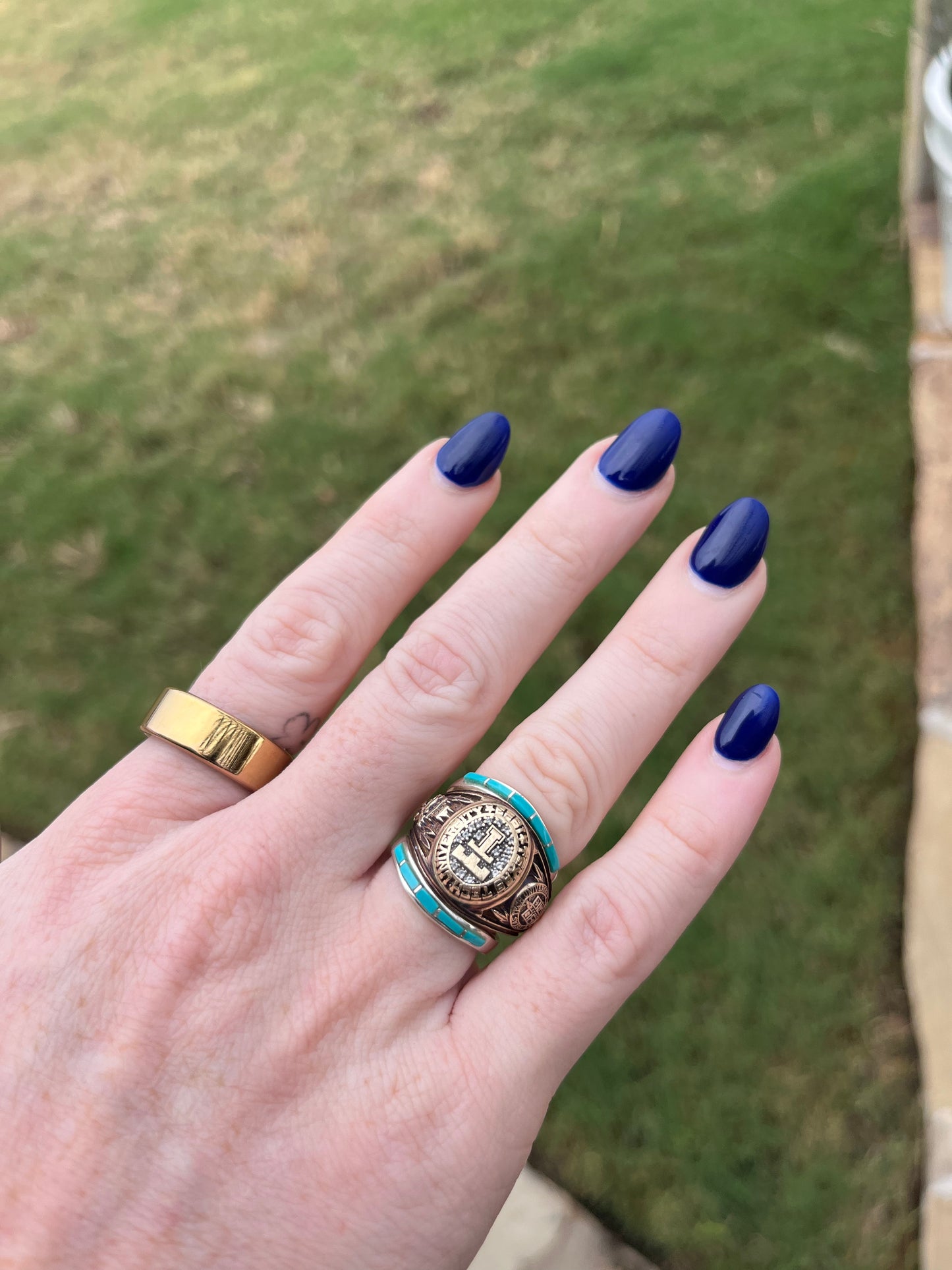 Turquoise Class Ring Wrap