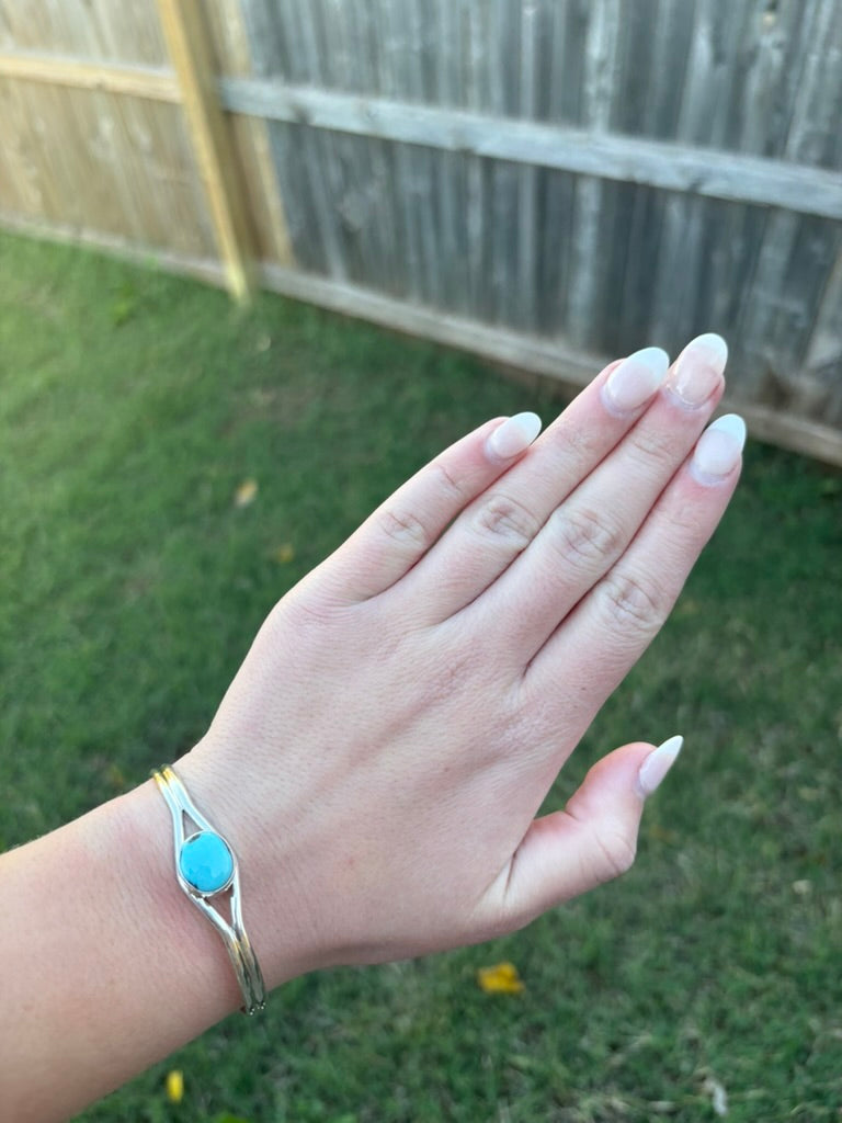 Kingman Tall Bezel Split Band Cuff