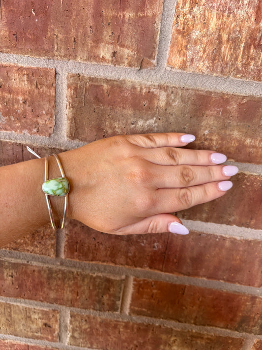 Palomino Split Band Teardrop Stone Cuff