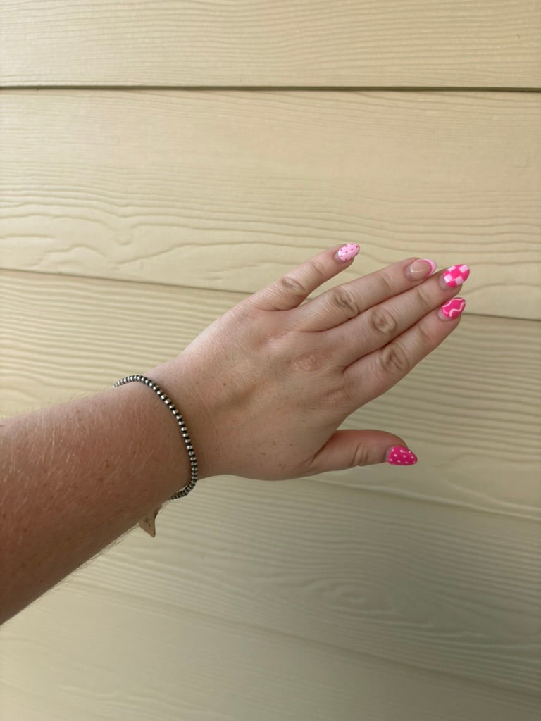 3mm Pearl Stretchy Sterling Pearl Bracelet