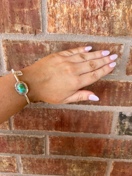 Sierra Bella Small Oval Single Stone Cuff