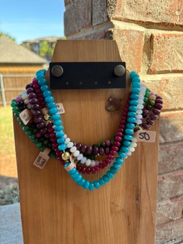 Urban Cowgirl Glass Bead Necklaces - MULTIPLE OPTIONS