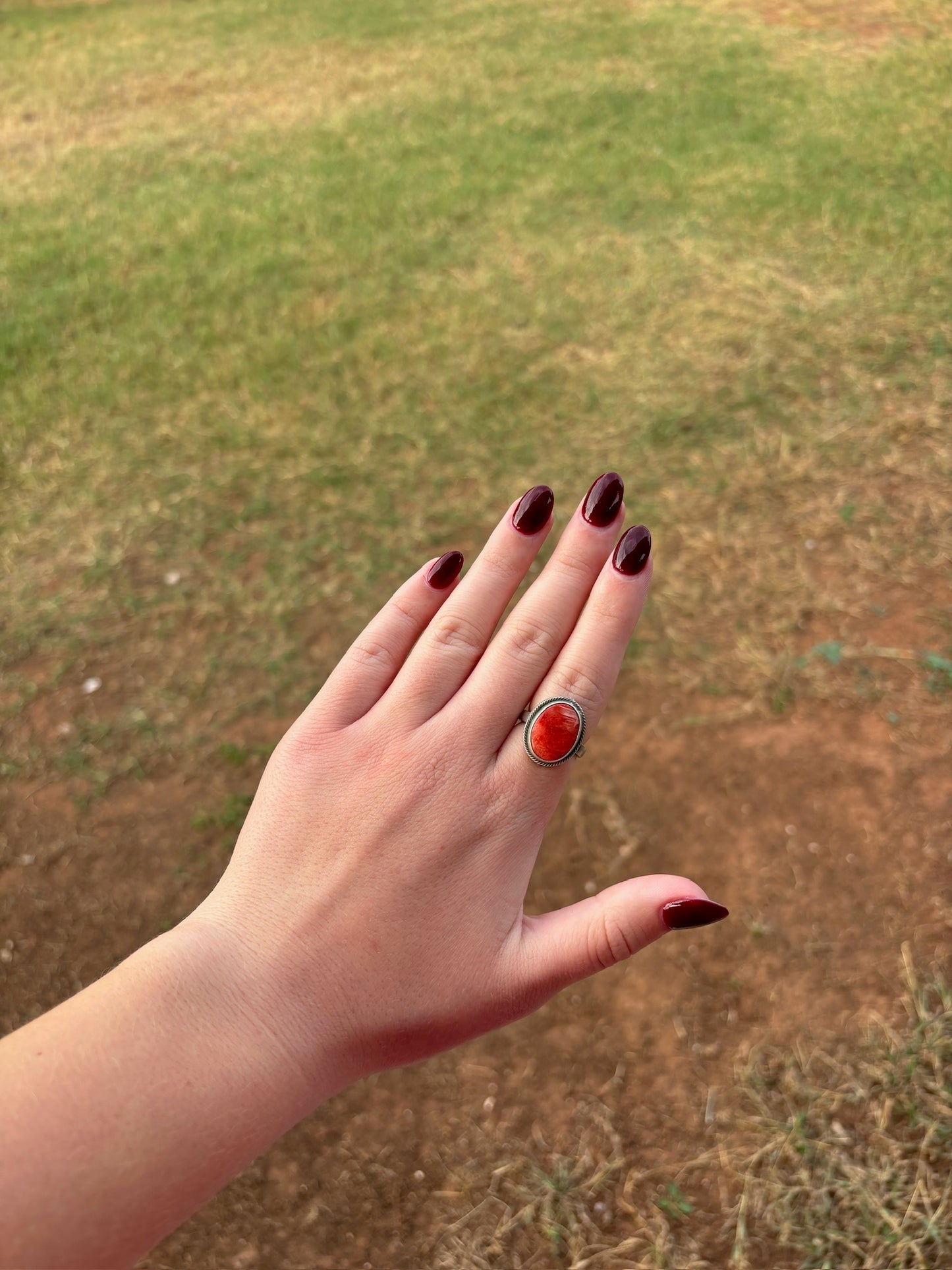 Natural Spiny Single Stone Medium Ring - MULTIPLE OPTIONS
