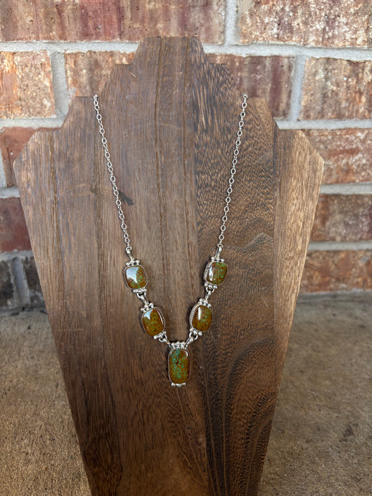 Royston 5-Stone Statement Necklace - 22"