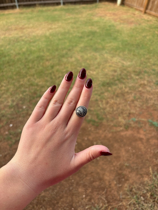 White Buffalo Medium Circle Ring - MULTIPLE OPTIONS