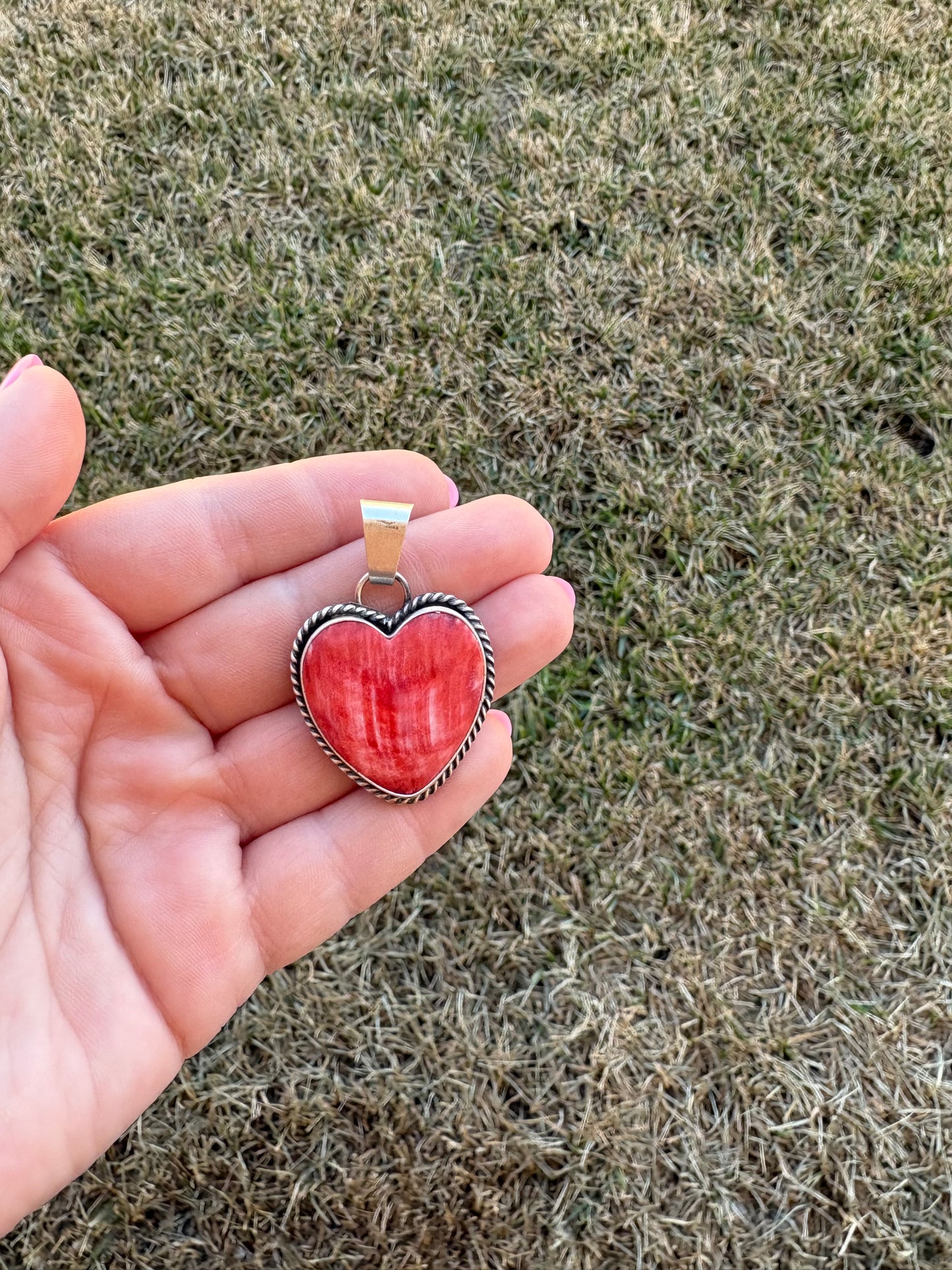 Natural Spiny Heart Pendant