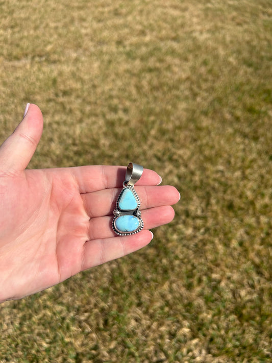Golden Hills 2-Stone Pendant