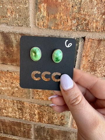 Sierra Bella Simple Bezel Round Studs - MULTIPLE VARIATIONS