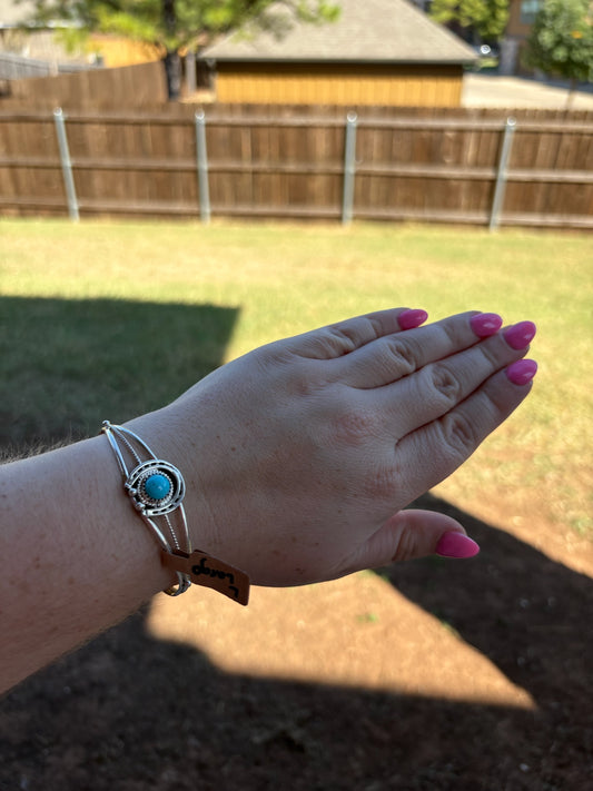 Turquoise Horseshoe Cuff